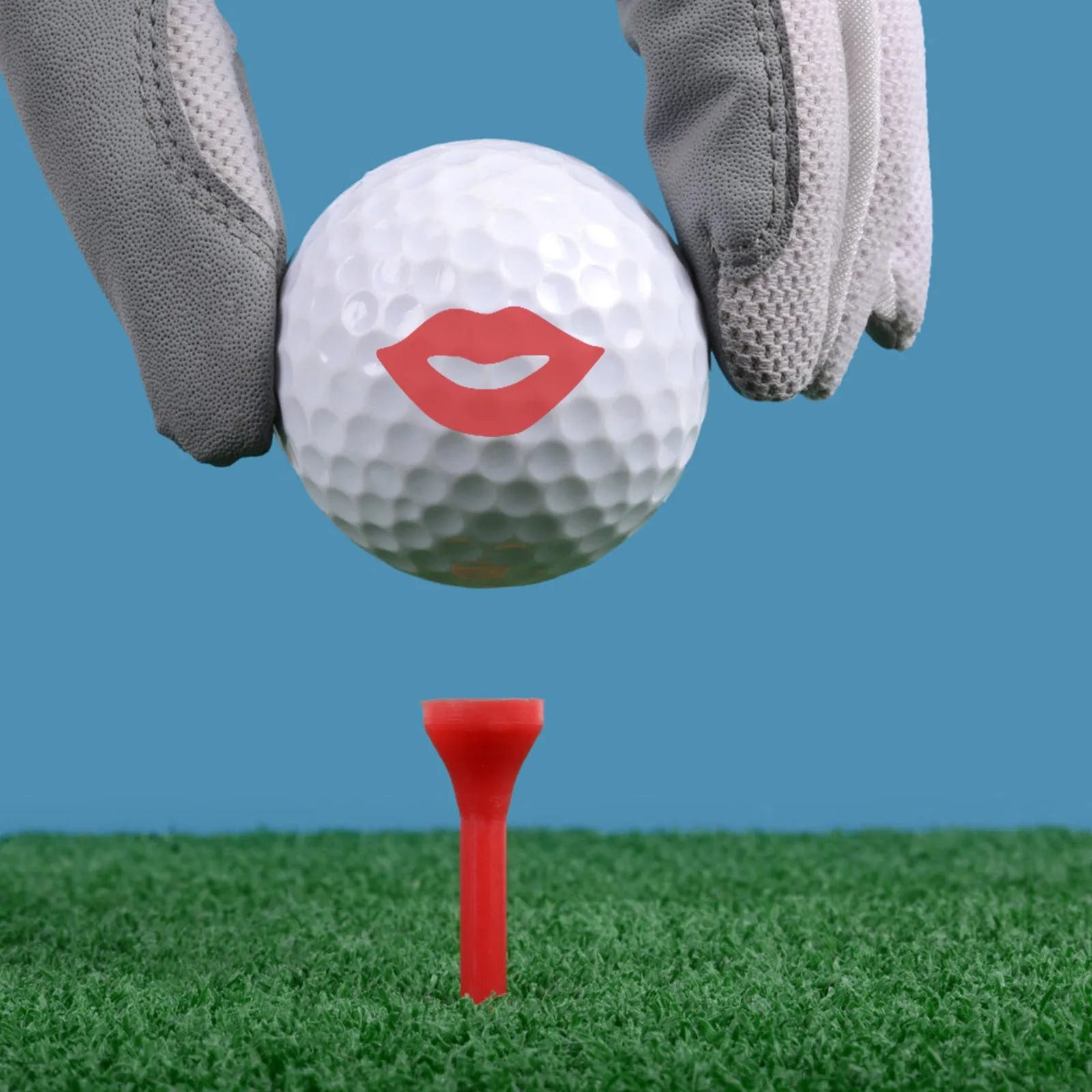 

1pc Golf Ball Stamper Plastic Golf Accessory For Men Funny Ball Marker Tool Portable Sports Gift Self Inking Stamp For Crafts