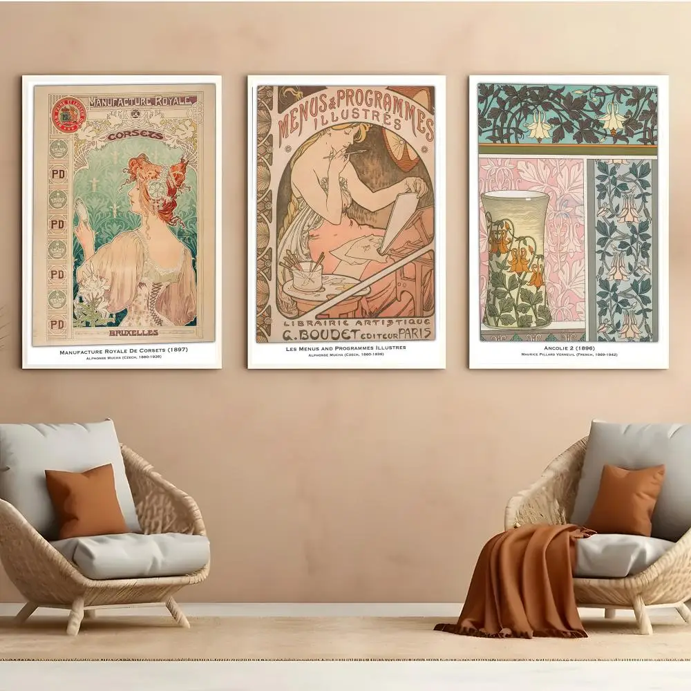Retro Western Female Art Poster Self Adhesive HD PVC Wall Art - Waterproof & Stain Proof For Home Office