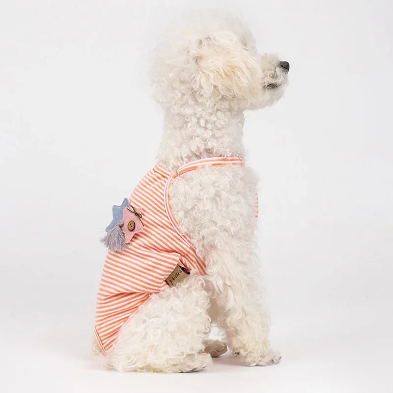 Female Dog Diapers Physiological Pant Stripped Cat Dog Jumpsuit Women's Panties Shorts Underwear Pet Physiological for Puppy XL