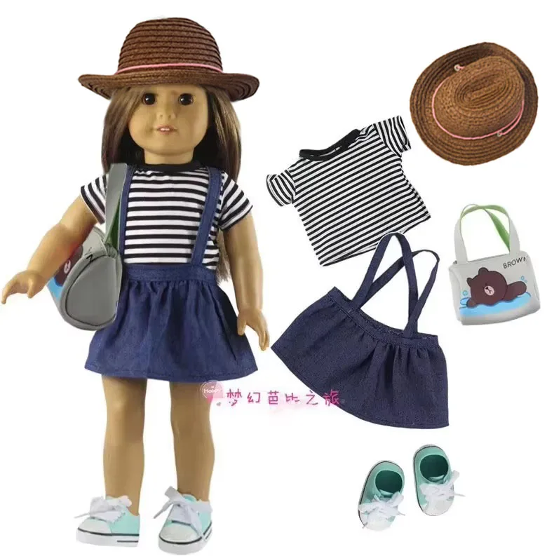 Viele Stile zur Auswahl 18-Zoll-Puppenkleidung für American Doll oder Our Generation Puppe, 18-Zoll-Puppenzubehör # 2 – Detail 13