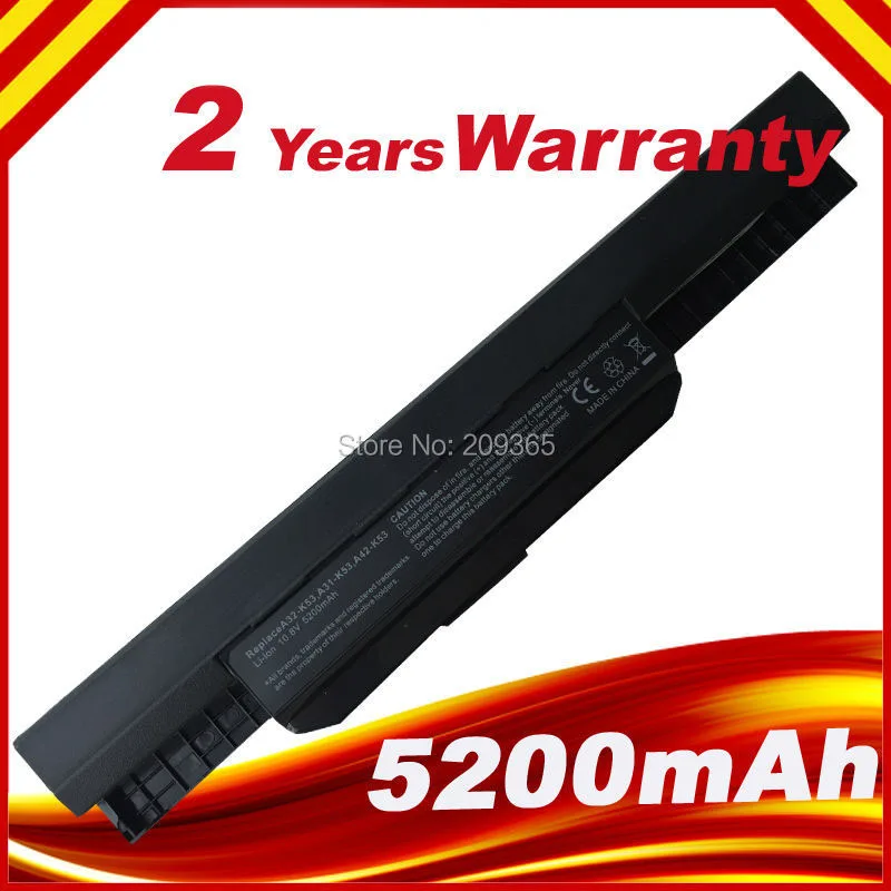 Laptop battery for ASUS K53 K53B K53BR K53BY K53E K53S K53SC K53T K53TA K53TK K53U K53Z