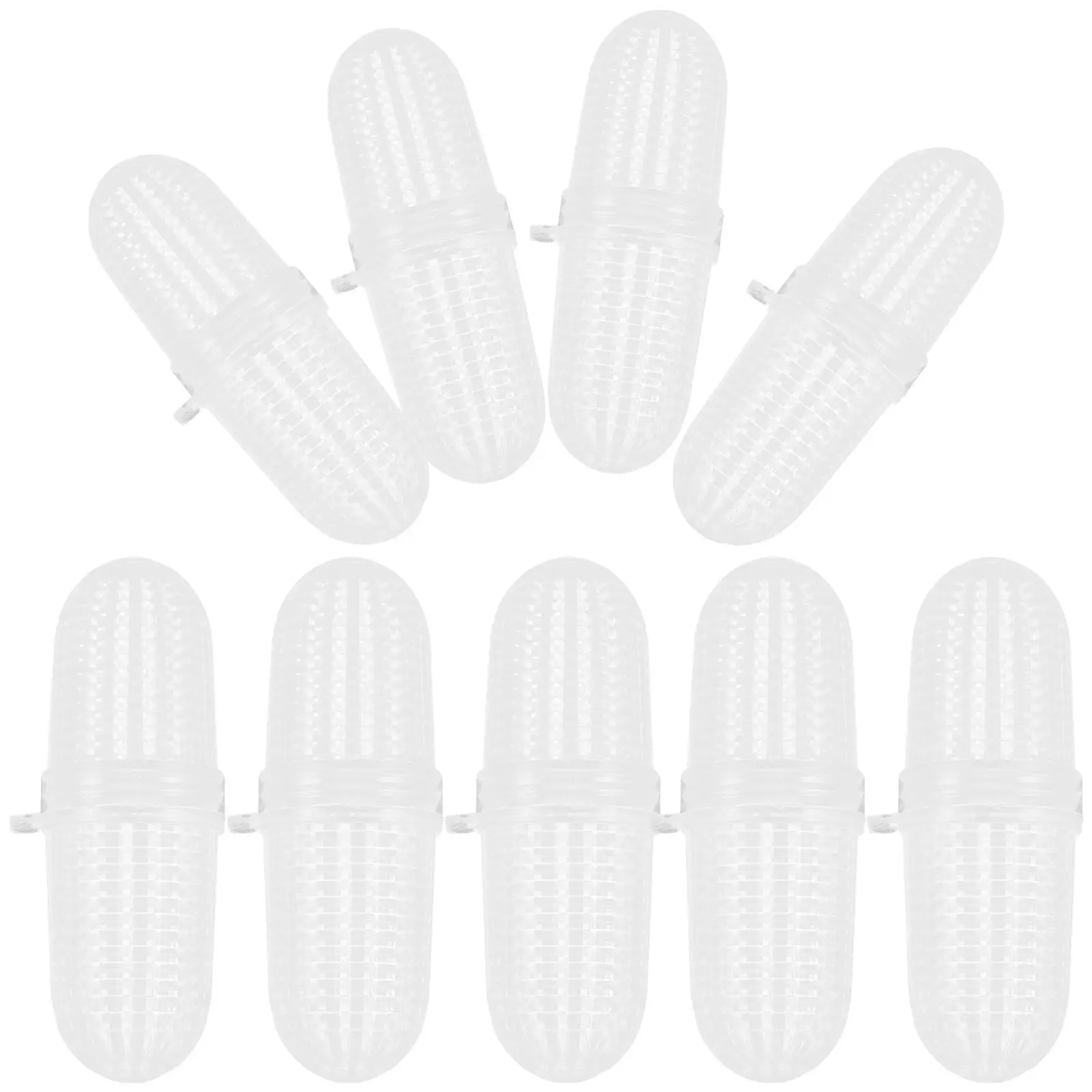 

10pcs Bait Plastic Worm Keeper White Multi Indoor Rainworm Keeper Function Portable Ventilative Fish Bait Accessories Storage