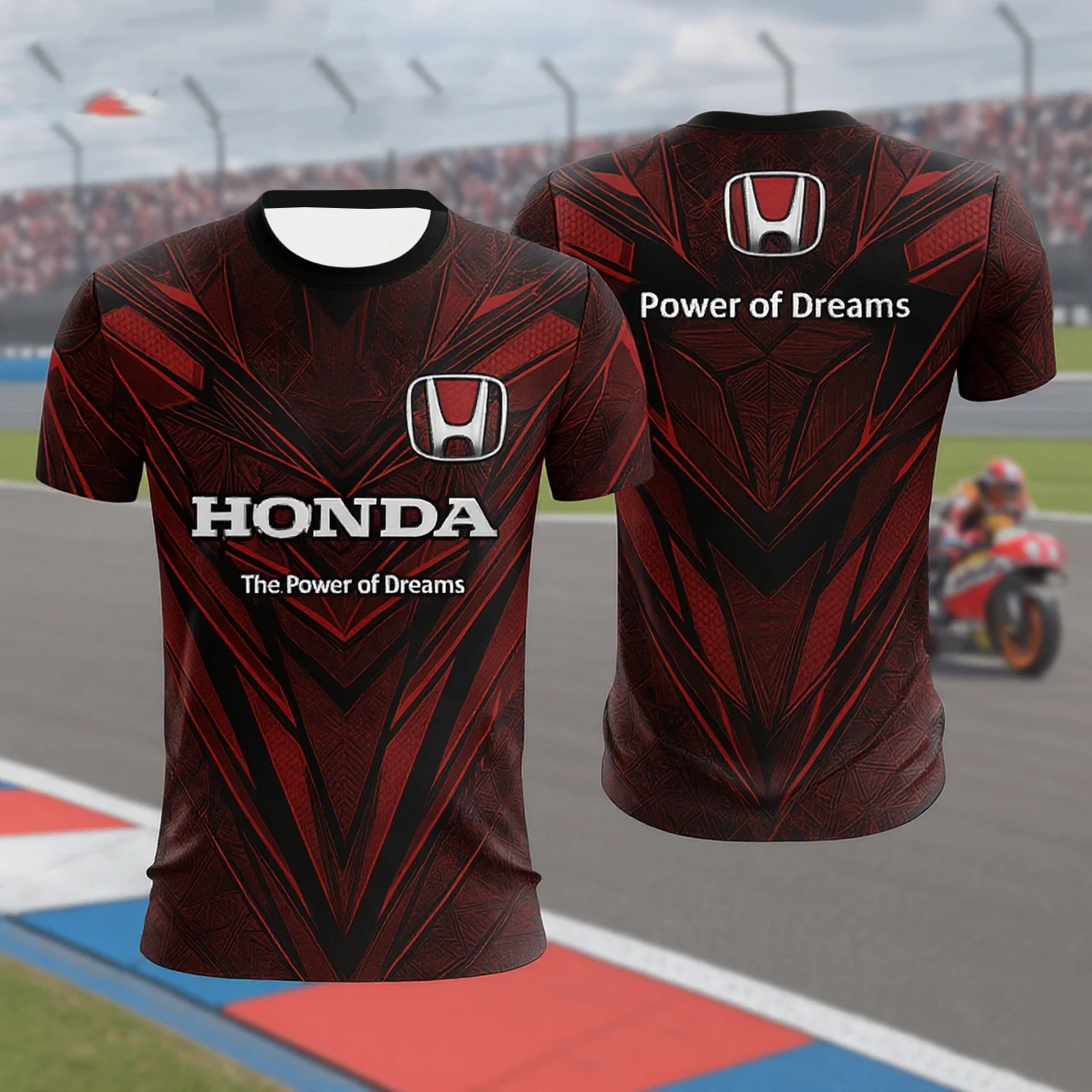 

Мужская мотоциклетная футболка Honda Racing, быстросохнущая легкая спортивная одежда с короткими рукавами для верховой езды и езды на велосипеде