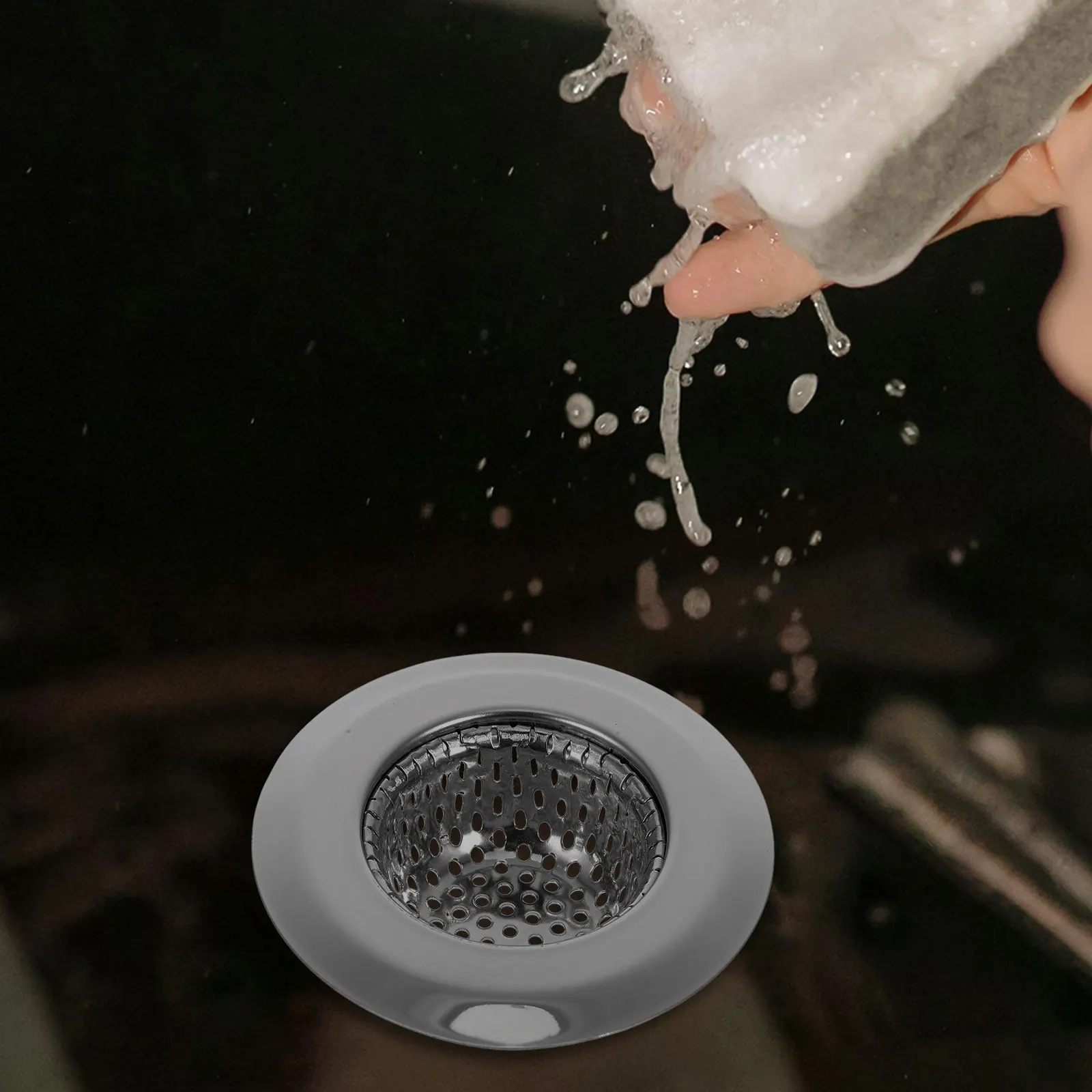 

Премиум-фильтр для кухонной раковины из нержавеющей стали: сетчатая корзина-ловушка для пищевых отходов, жира, волос и предотвращения засоров