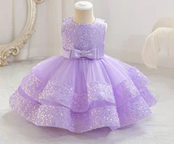 Toddler Baby Girls' Dress New 1-5T Cute Baby Girls' First Full Year Eucharist Birthday Party Party Dress Girls' Clothing