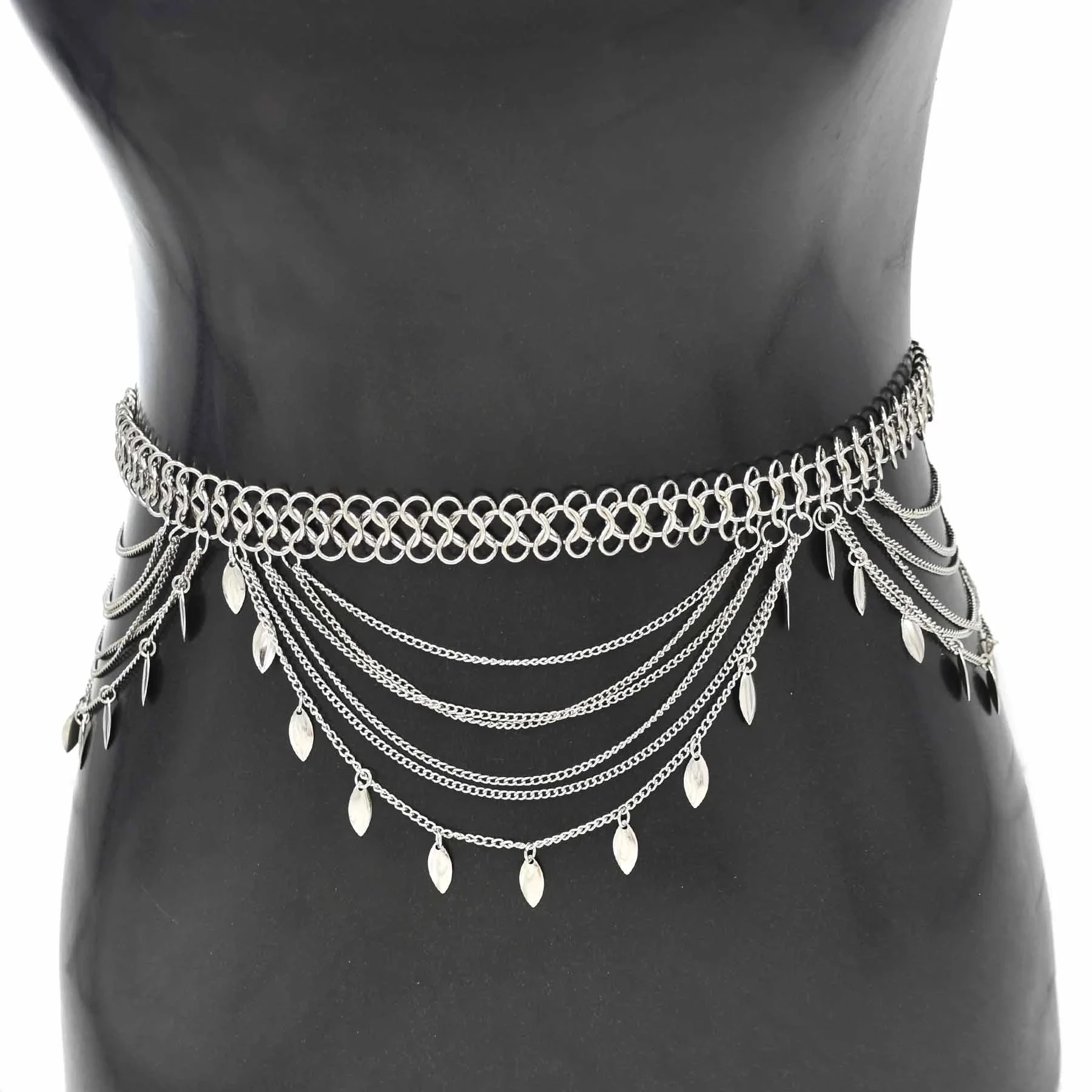 

Bohemian Style Tassel Alloy Belt With Small Buckle Charming Sexy Belt Ladies Beach Party Jewellery Gift