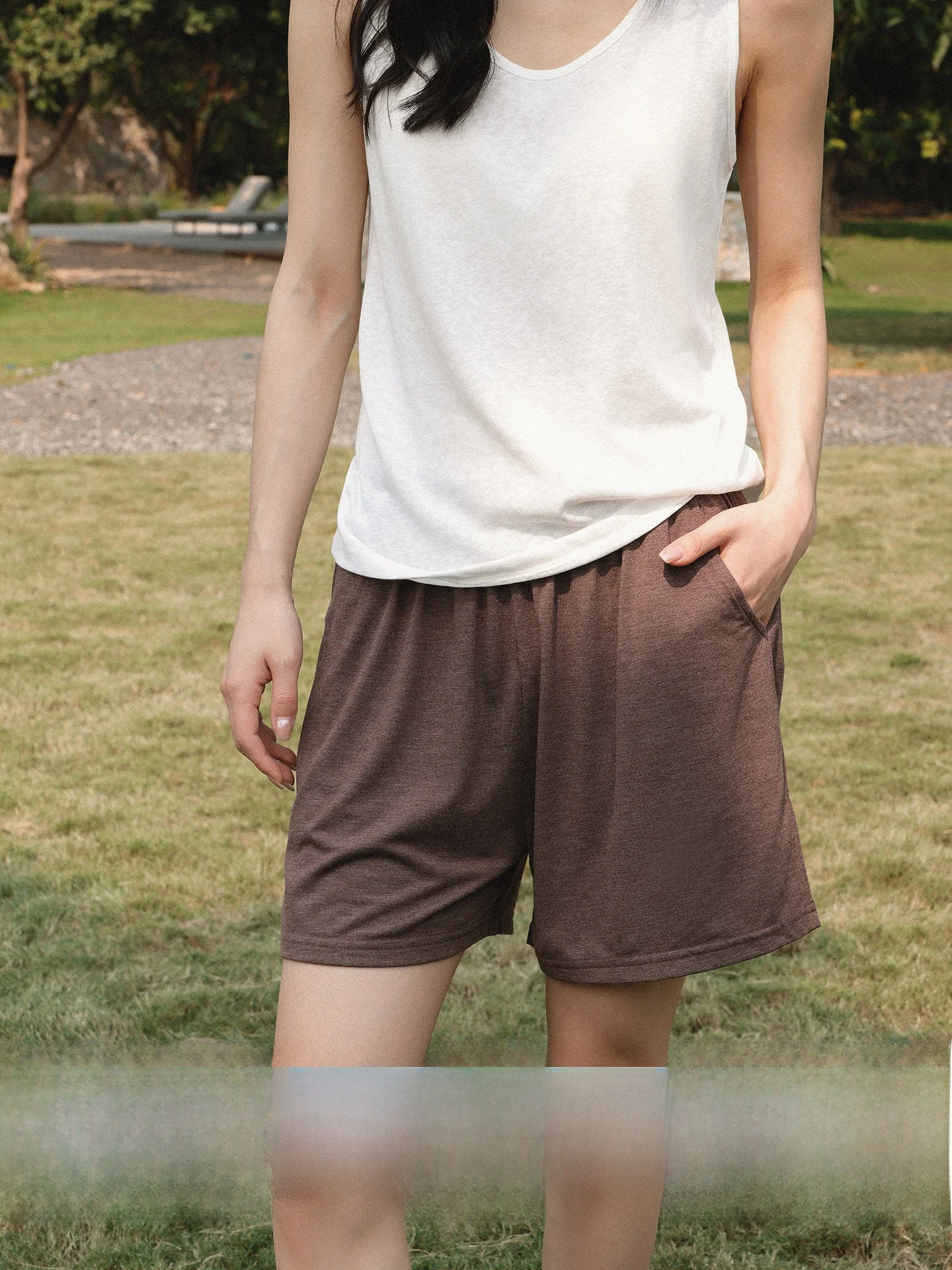 Ultra Soft Modal Women's Summer Thin Slimming Shorts Loose Casual Five-Point Pants Home Leisure Wear Youth Pure Color