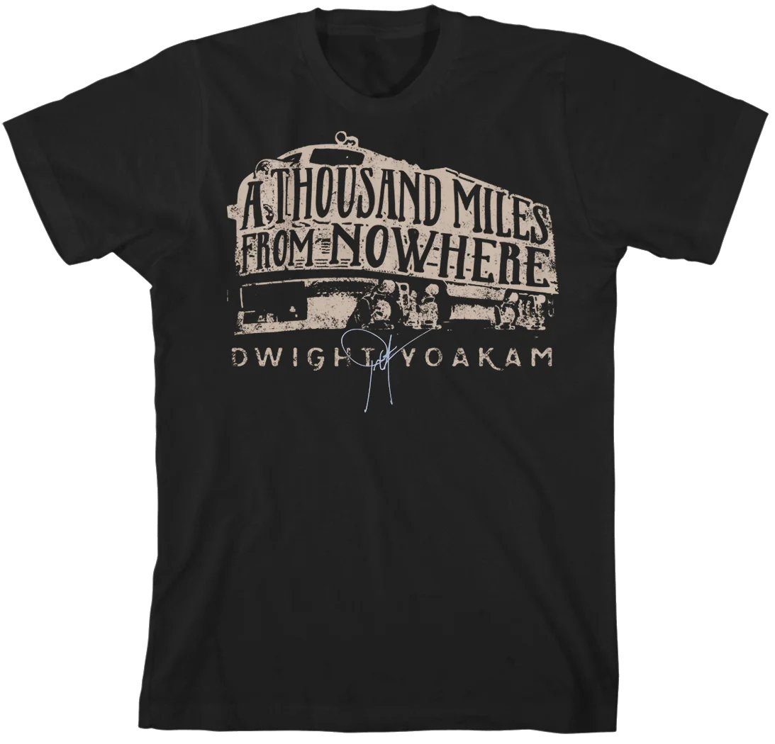 

Vintage Dwight Yoakam Thousand Miles Train Cotton Black All Size Shirt J679