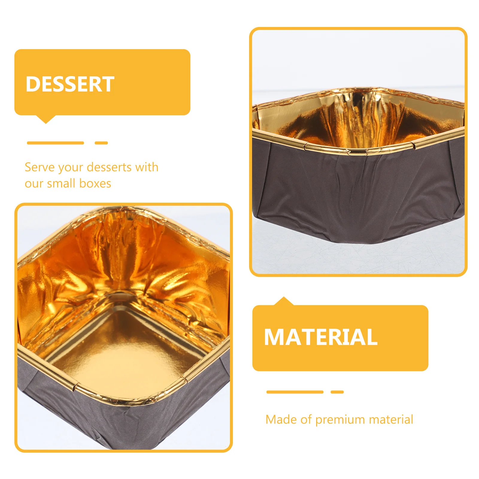 50 Uds. Cajas de panadería con tapa, contenedores transparentes para magdalenas para embalaje de postres, moldes para pasteles pequeños, cajas para tarta de queso, soportes para Mousse para fiesta