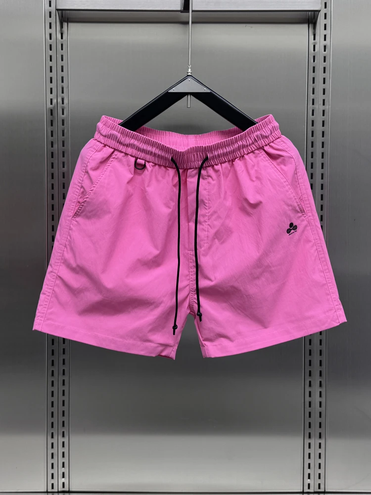 

Модные пляжные спортивные шорты для мужчин, летние, для бега, термо-шорты длиной до колена, свободного кроя, со средней талией, молодежные, повседневные, модные