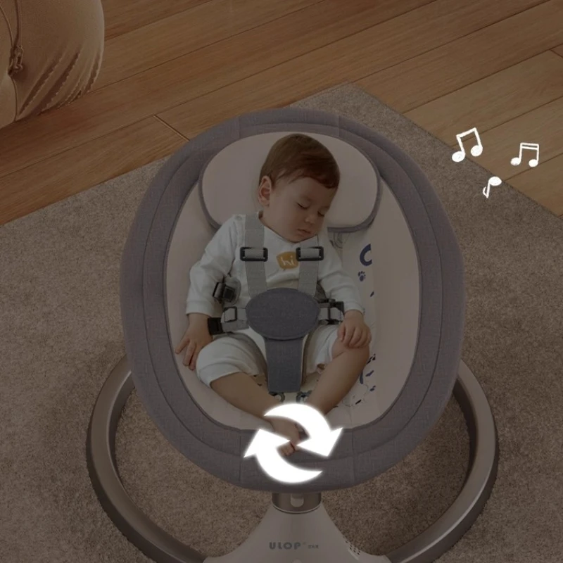 New Baby Swing Electric Baby Rest Seat for Newborn Baby Rocking Chair 5 Sway Speeds with Remote Control,10 Preset Melodies
