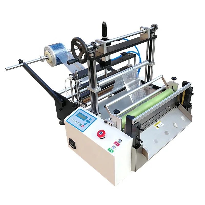 Wholesale quality small plastic flat pocket automatic heat sealing cold cutting bag making machine with good price