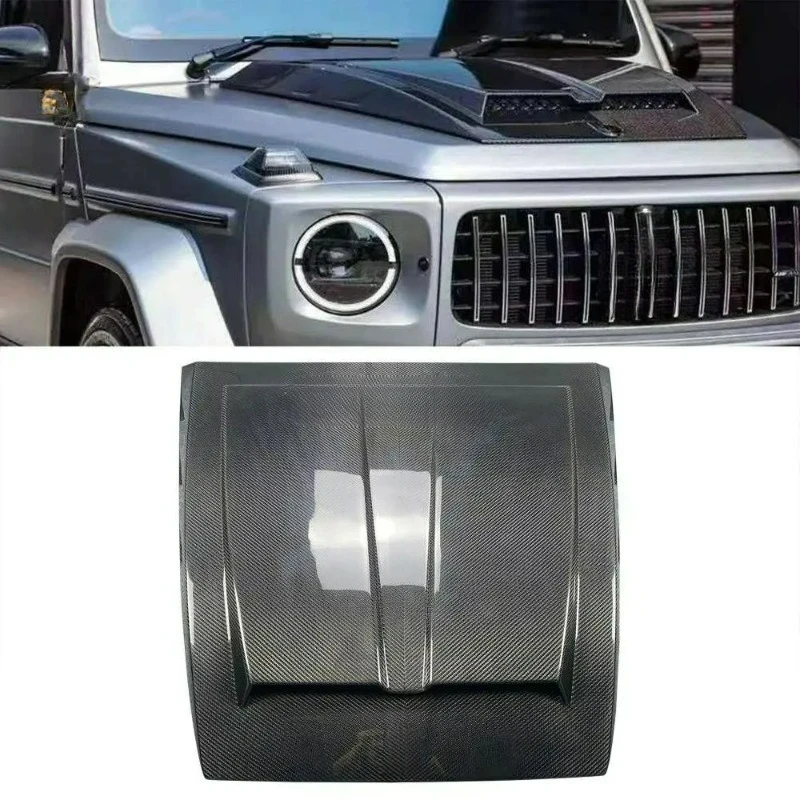 

Для Mercedes-Benz G-класса W464 G500 G550 G55 G63, тип B, накладка на воздухозаборник переднего капота из сухого карбона