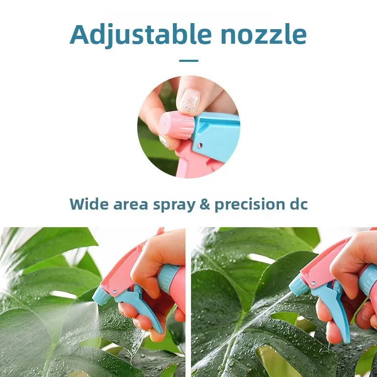 Botella pulverizadora desinfectante de alcohol, pequeña botella pulverizadora para regar flores, regadera de plástico para el hogar, botella pulverizadora para regar