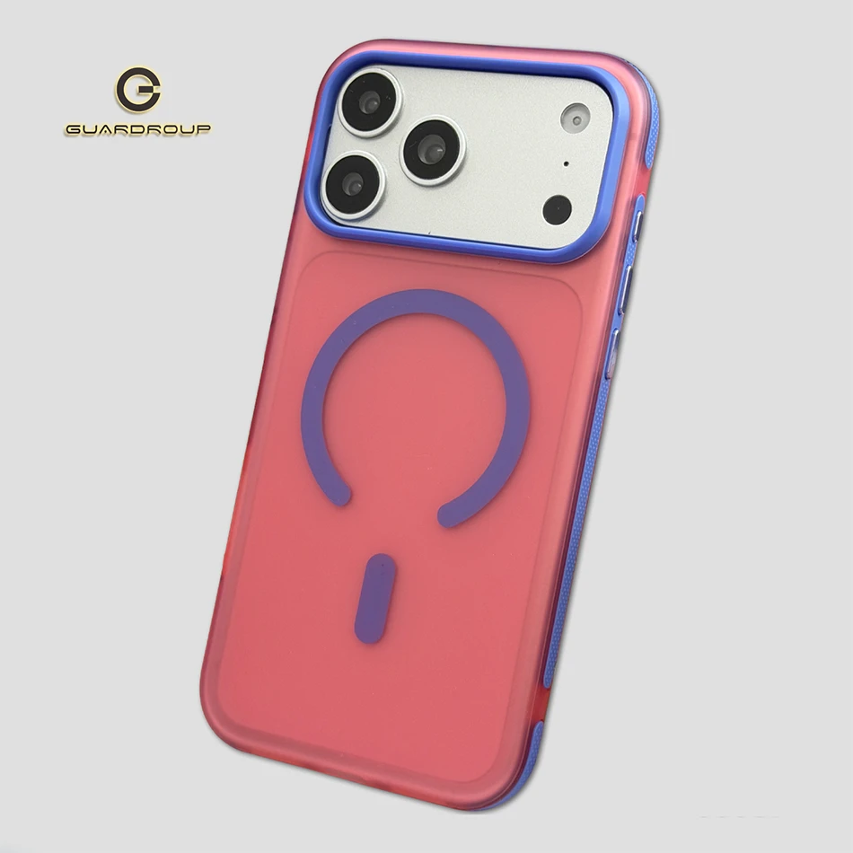 360° Magnetic Bracket Dopamine Color‌ Case For iPhone 17 18 Pro Max 16 15 14 Shockproof For Magsafe Metal Kickstand Armor Cover