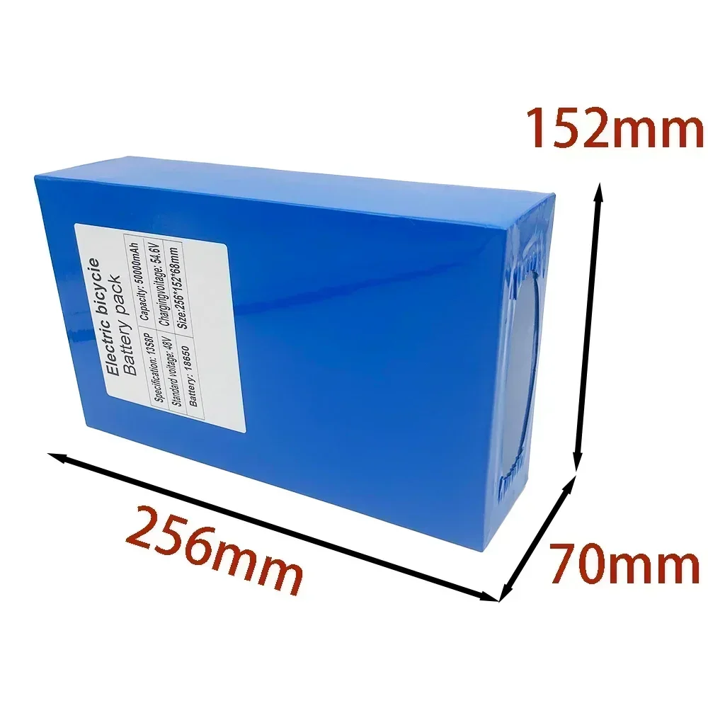 13S8P 48V 50Ah lithium battery for electric scooters, mountain bikes 250-800W