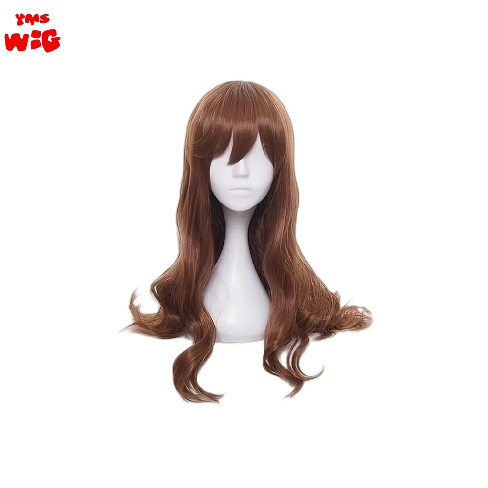 Anime Hori Kyouko Perucas Cosplay, Cabelo ondulado longo castanho, Resistente ao calor, Cabelo sintético, Trama de Papéis, Festa, Adereços Festival