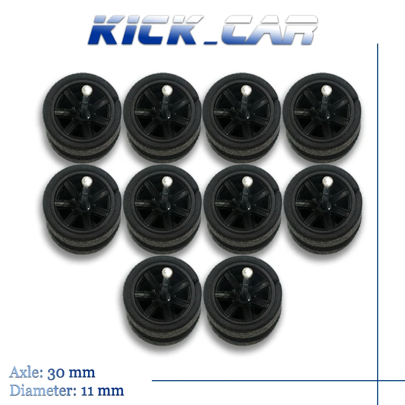 KicarMod-ruedas de juguete para vehículos de colores ABS, ruedas calientes para modelo de coche fundido a presión, piezas modificadas de Hobby, 5