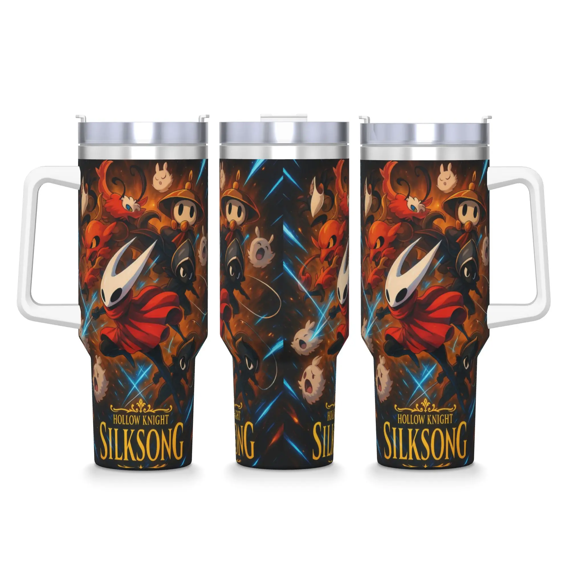 

Hollow Knight игровой стакан из нержавеющей стали, автомобильные кружки для кемпинга, термочашки большой емкости, сохраняющие тепло, бутылка для воды