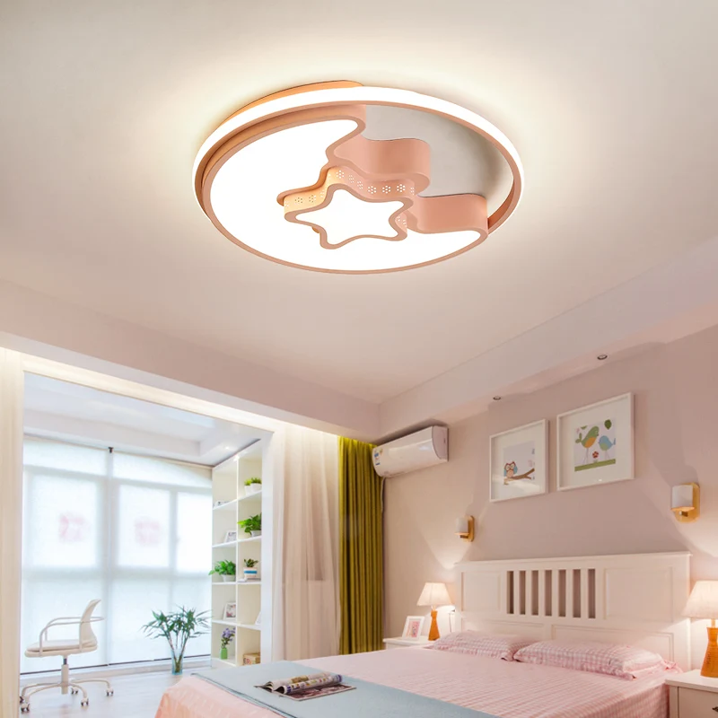 Bedroom 1 pcs Led moon light office ceiling fixtures Children's Room Ceiling Lamp Modern led ceiling Light Boy Girl Cartoon Lamp