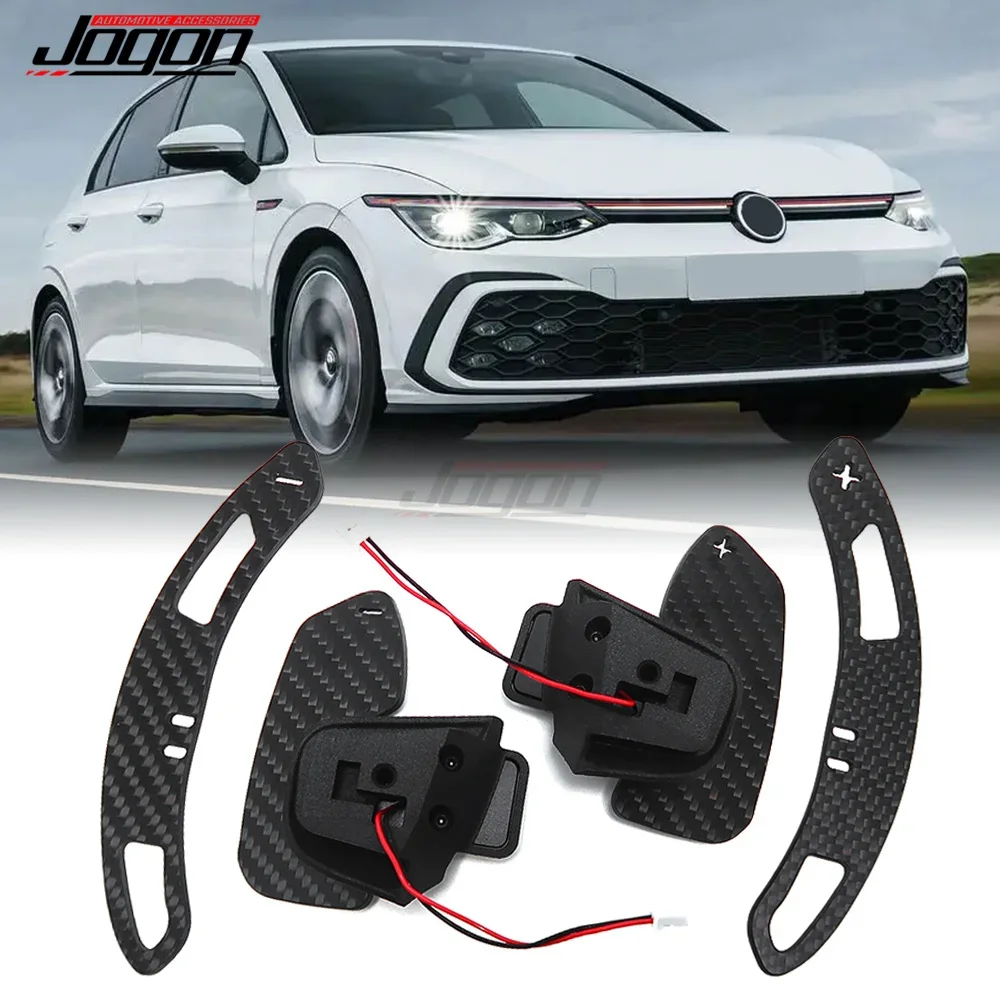 For VW Golf 8 MK8 R GTI R Line Accessories 2021 2022 2023 Magnetic Real Carbon Fiber Car Steering Wheel Shift Paddle Extension