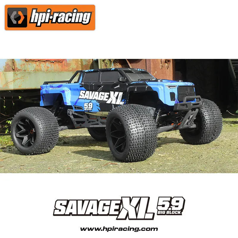 Hpi Savage Xl 5.9 Gtxl-6 Ferngesteuertes, ölbetriebenes 1/8 Allrad-Offroad-Fahrzeug 160586 Hochleistungsfähiges und robustes Jungenspielzeug