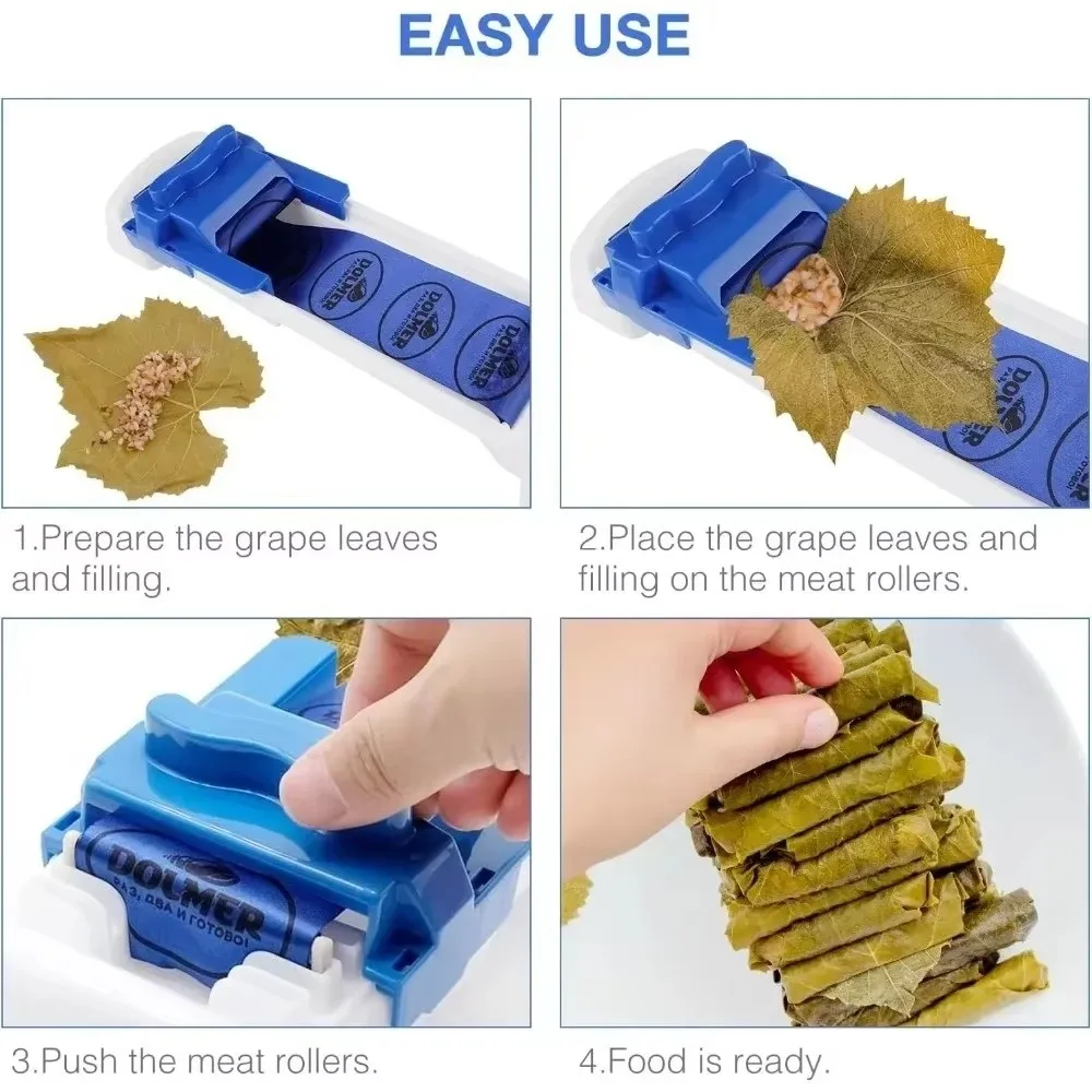 DIY Vegetable Meat Rolling Machine Kitchen Gadget Meat Rolling Tool Stuffed Grape Leaf Roller Portable Meat Roller Sushi Making