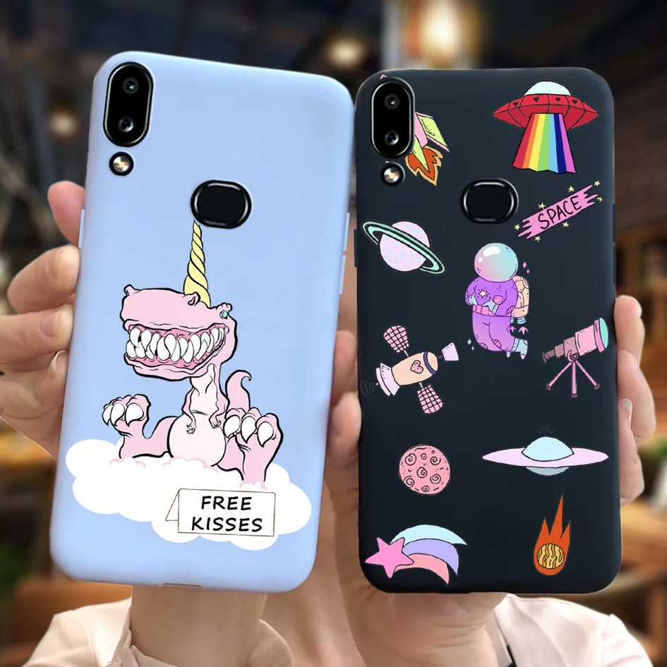 Case For Samsung Galaxy A10 Case A105FN Silicon Soft TPU Flower Slim Back Cover For Samsung A10S SM-A107F A 10S A 10 Phone Cover
