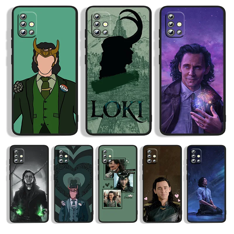 

Marvel Lovely Loki Phone Case For Samsung A91 A73 A72 A71 A53 A52S A42 A33 A32 A23 A22 A13 A12 A03S Black Funda Back Cover