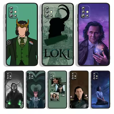 Marvel Lovely Loki Phone Case For Samsung A91 A73 A72 A71 A53 A52S A42 A33 A32 A23 A22 A13 A12 A03S Black Funda Back Cover