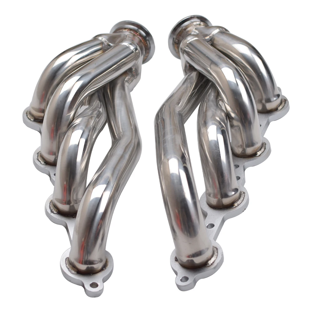 Stainless Steel Shorty Exhaust Header Manifold Kit For Chevy C10 GMC 1960-1986 Truck LS Swap LS1 LS2 LS3 LS6 LS9 V8 Engine