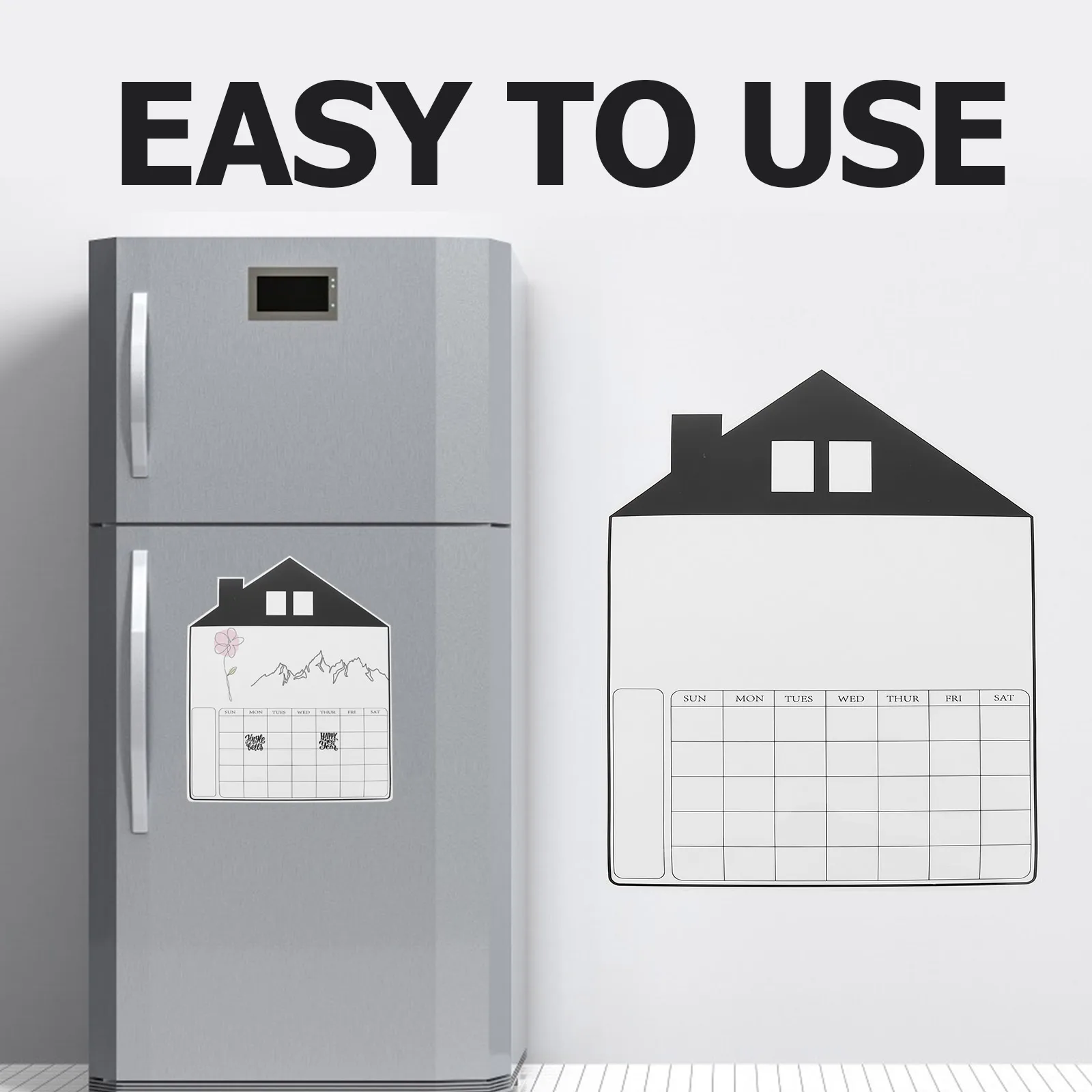 

Магнитная доска для планирования недели A3, доска для холодильника, стираемый календарь, магнитный органайзер для холодильника, доска для сообщений