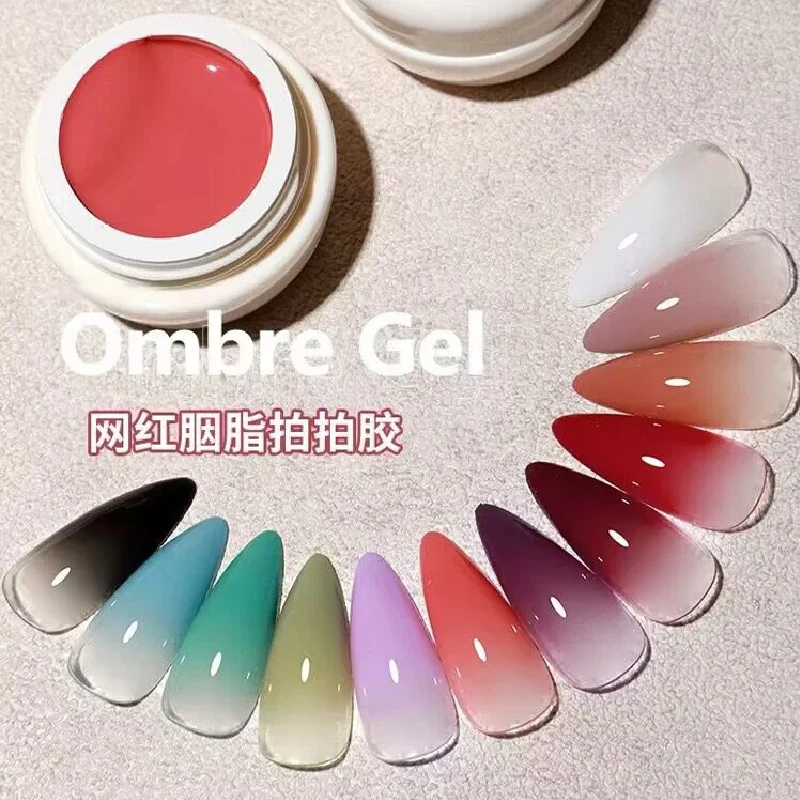 Ombre Mud Pat Painting Gel Paint Nail Drawing Gel No Flowing Gradient Semi Permanent Soak Off Nail Art Gel Varnishes For Nails