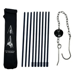 Camping Bonfire Tripod Cooking Pot Frame Detachable Stand Triangle Hanging Pot Bracket for Outdoor Picnic Aluminum Alloy Tripod