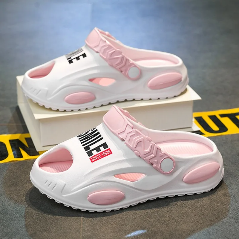 

Kids Summer Slippers Thick Sole Beach Sandals Boys Girls Slides Bathroom Anti Slip Slipper Outdoor Light Slippers Children Sport