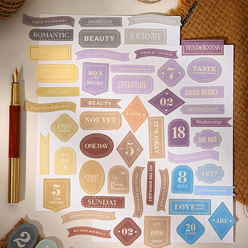 السيد ورقة 3 عبوات من سلسلة الورق المصنوعة يدويًا من مواد الحرف اليدوية الإنجليزية ملصقات سجل القصاصات مجلة إطار الصورة زينة جراب هاتف DIY #3