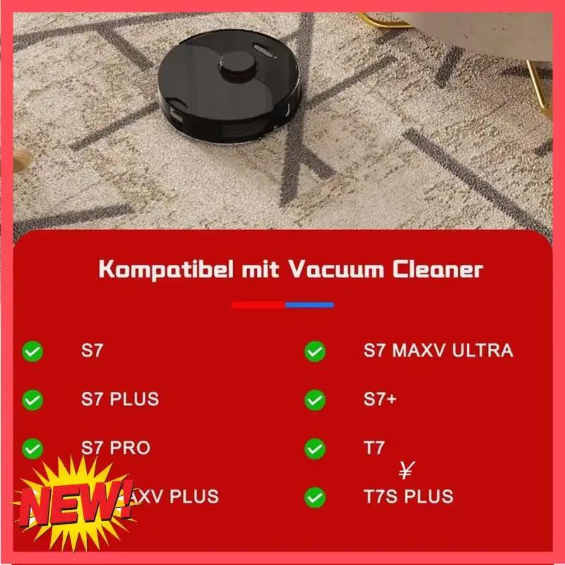 

B17C For Roborock S7 S7 Plus S7 Maxv S7 Maxv Ultra S7 Pro Ultra Robot Vacuum Cleaner Main Side Brush Hepa Filters Mop Cloth