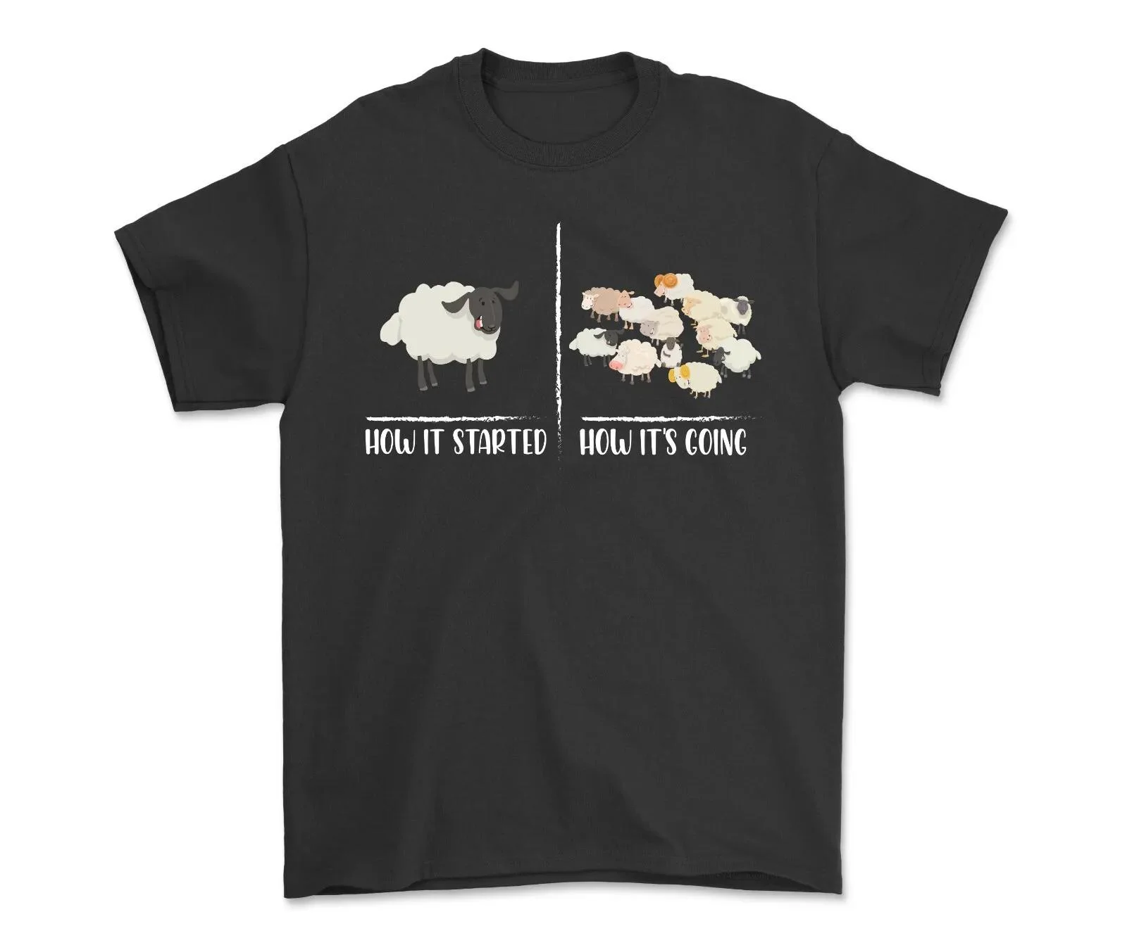 How It Started How It's Going Sheep T-shirt Sheep Farmer Shirt