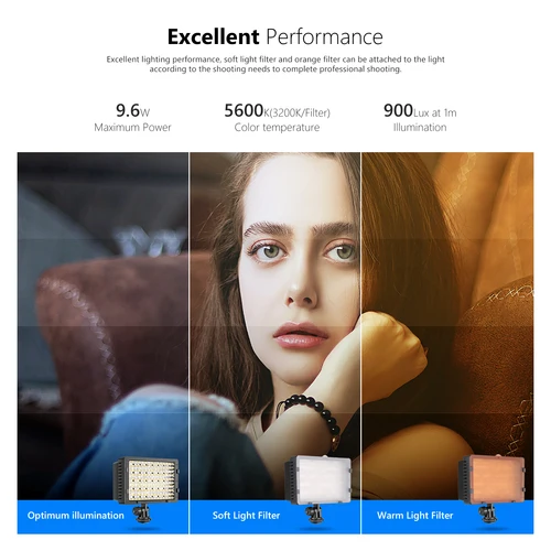 Imagen 2 del producto Neewer 160 LED CN-160 Panel regulable de potencia Ultra alta cámara Digital/videocámara luz de vídeo, luz LED para cámaras digitales SLR