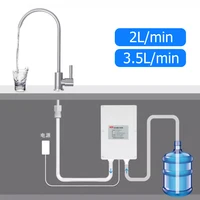 Bomba de agua eléctrica de 12V, grifo de cocina para caravana, bomba de succión de agua automática, 2L/min, 3,5l/min, autocaravana, barco, galley, bomba de agua