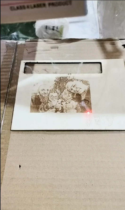 

DAVIlaser 40W Co2 Laser Marking Machine BJJCZ EZCAD Engraver with Rotary Axis Extra Lens Smoking Device Optional for Wood Work