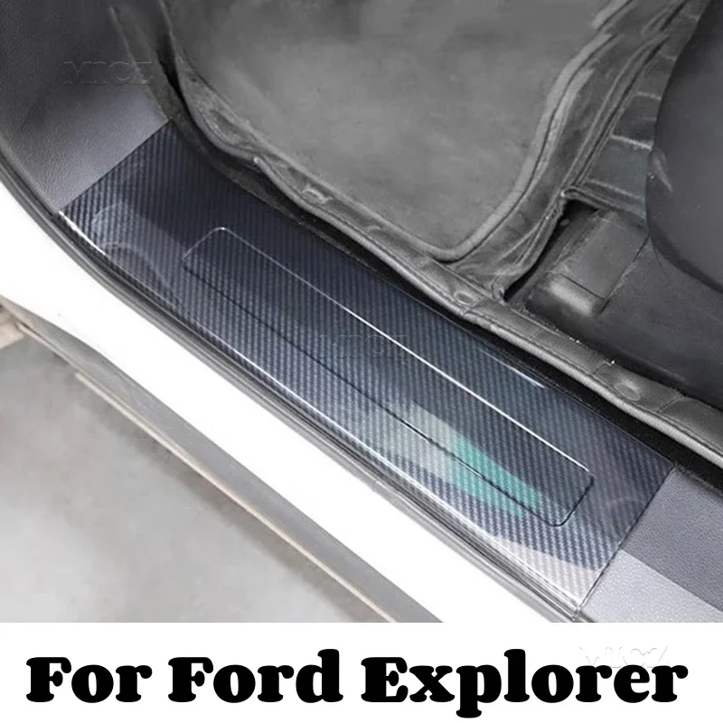 

For Ford Explorer 2013 2014 2015 2016 2017 2018 High Quality ABS Inner Scuff Plate/Door Sill Fit