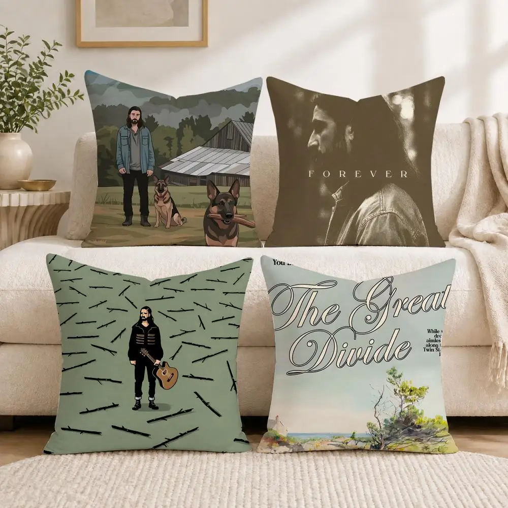 Noah K-Kahan Singer Cushion Cover Soft Short Plush Pillow Cases Hidden Zipper Cutecore Sofa Bedroom Home Decor Gift