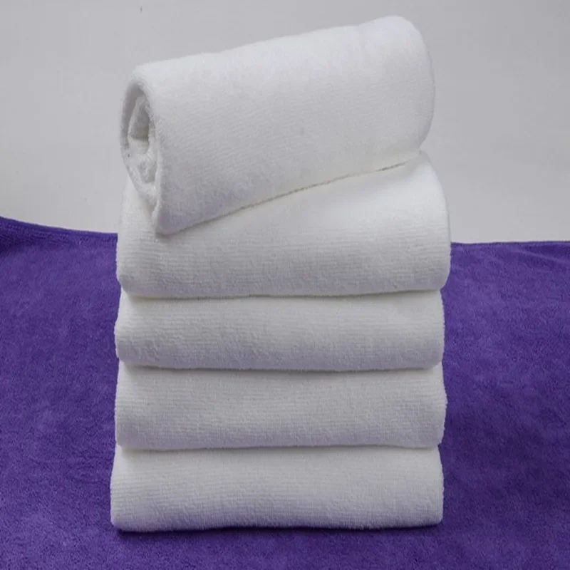 30*60cm Portable White Soft Microfiber Fabric Face Towel Hotel Bath Towel Washcloths Hand Towels P20