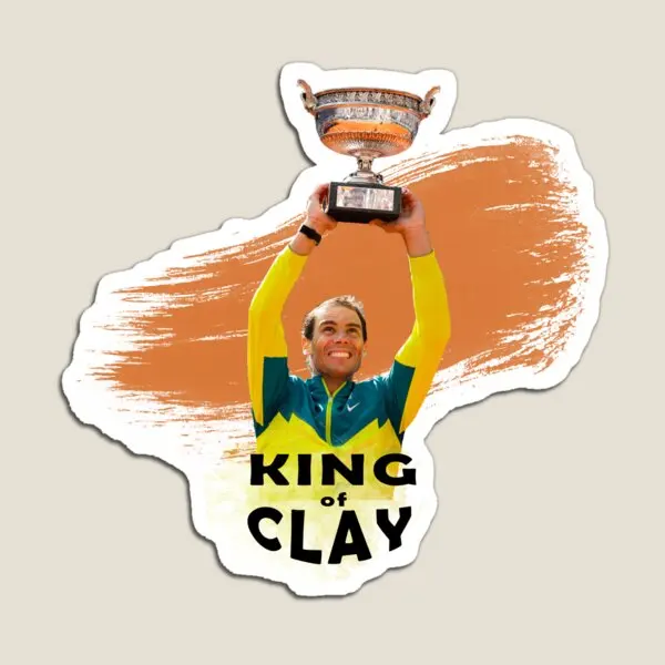 Rafa Nadal Tennis Player King Of Clay De  Magnet Funny Baby Refrigerator Children Holder for Fridge Organizer Decor Stickers