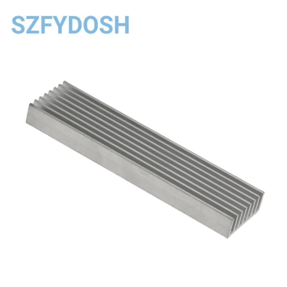 Heatsink Radiator Cooler Radiator 100×25×10MM High Quality Aluminum Heat Sink Fins Fast Thermal Conductivity Thermal Bar