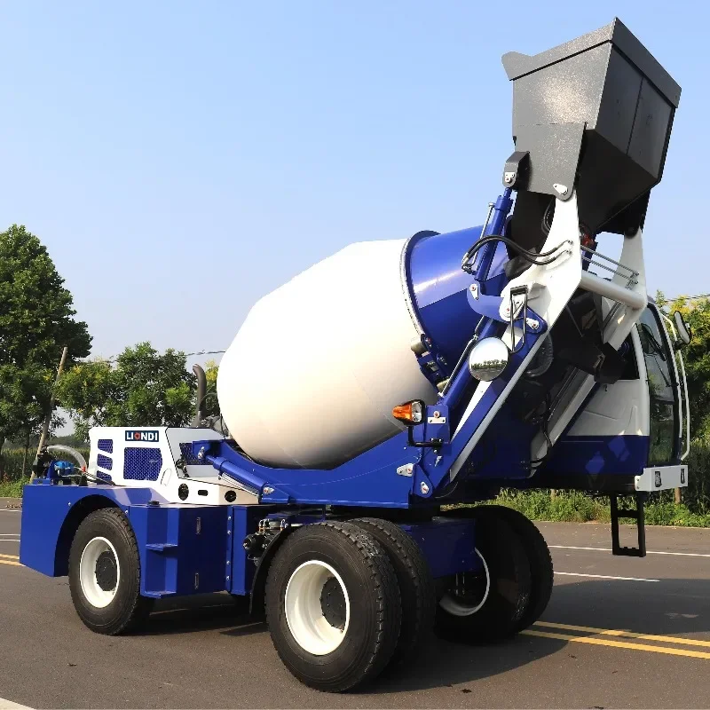 Concrete Transportation Self Loading Concrete Mixer Truck Mini Diesel Self Loading Mobile Concrete Mixer Truck