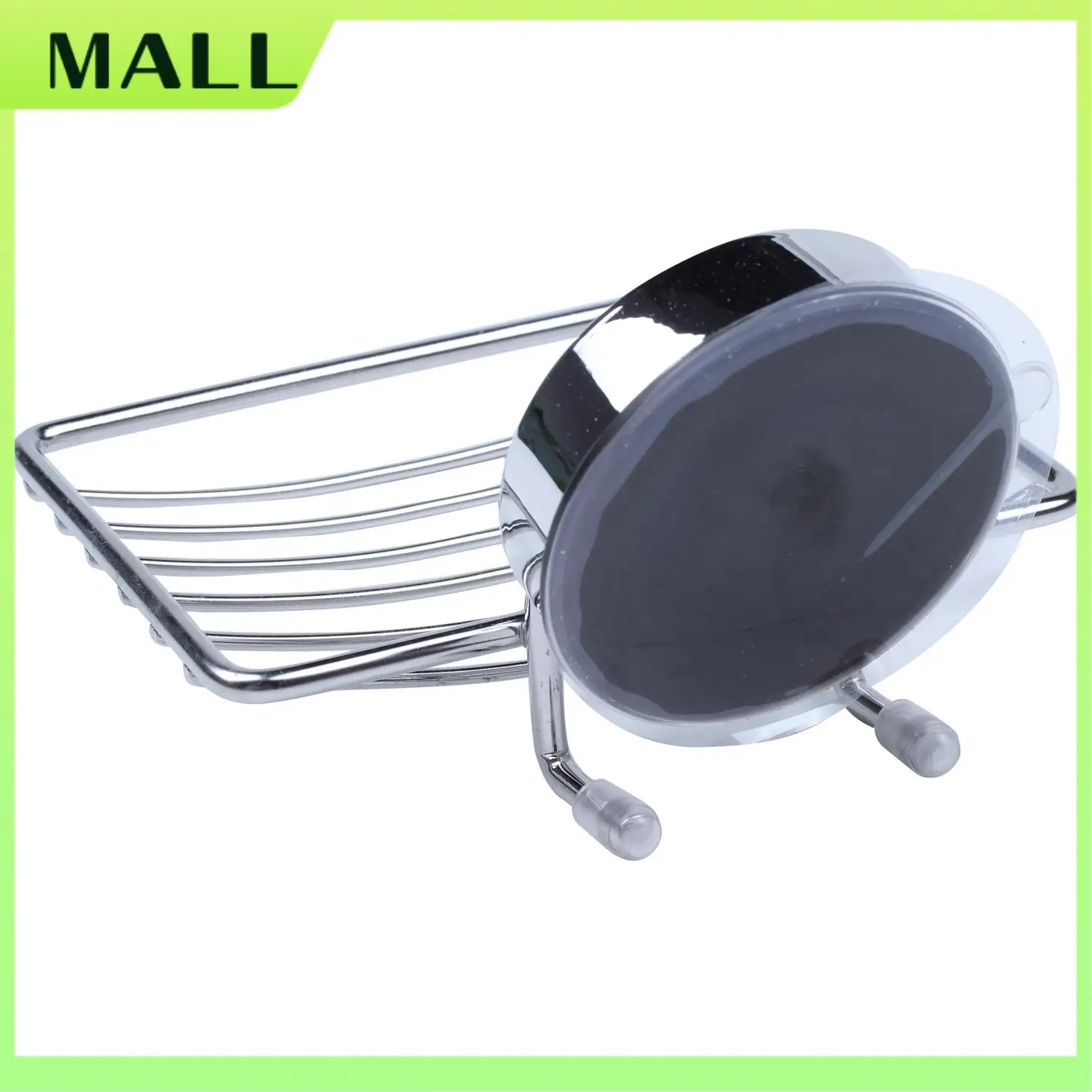 MALL Super Powerful Vacuum Suction Stainless Steel Soap Dish Sponge Holder With Locking Suction Bathroom & Kitchen Accessory (So