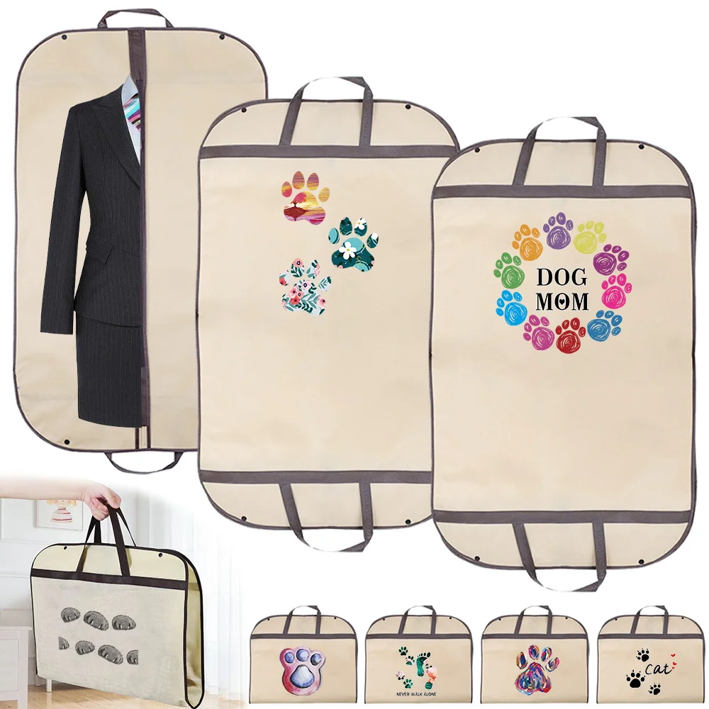 

Wardrobe needments: Clothing Covers Garment Bags for Wedding Dress and Suit Storage Footprints Printing Series