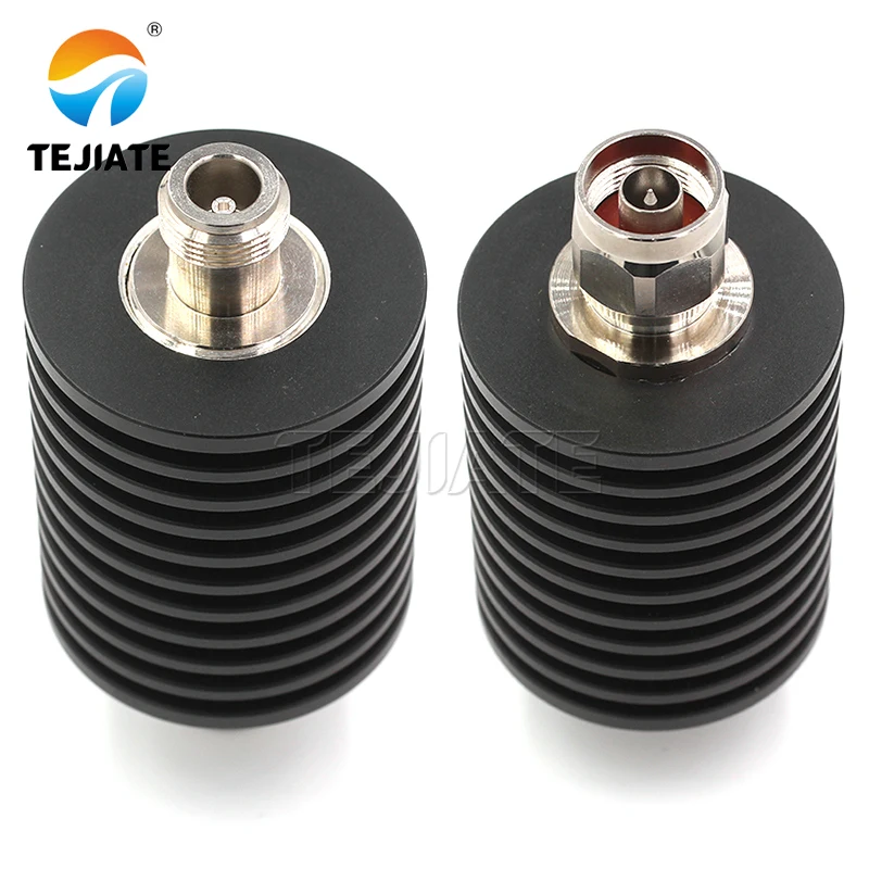 1PCS N-type attenuator N-JK 50W attenuator DC-3GHz 5DB-50DB RF coaxial fixed N-type male dummy load plug connector